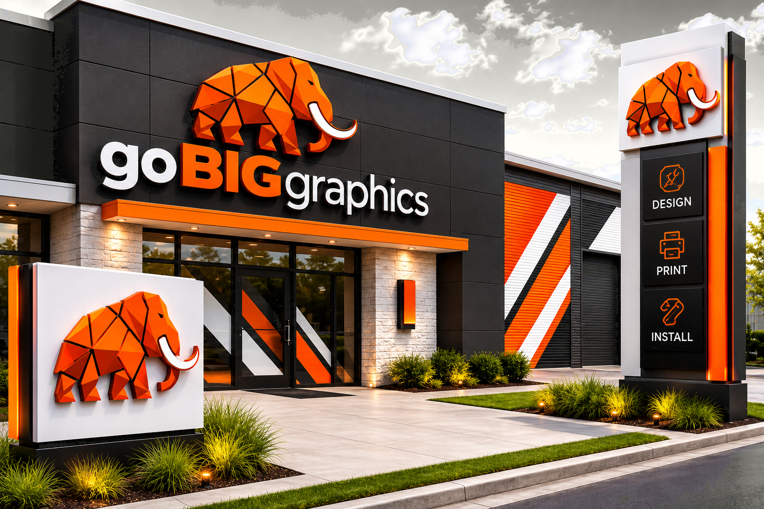 Storefront signage and displays